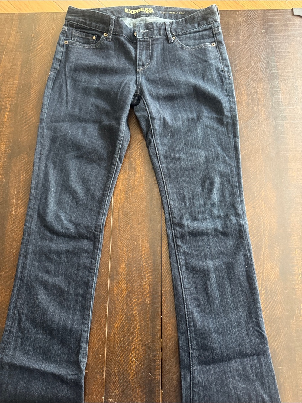 Express Dark Indigo Straight Leg Jeans